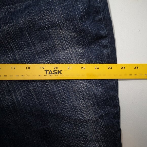 Zana Di Fashion Bug Ladies Size 22 Dark Wash Straight Leg Blue Jeans - Picture 10 of 12